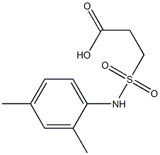 3-[(2,4-dimethylphenyl)sulfamoyl]propanoic acid Structure