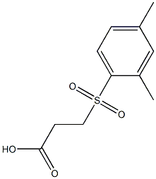 3-[(2,4-dimethylphenyl)sulfonyl]propanoic acid Structure