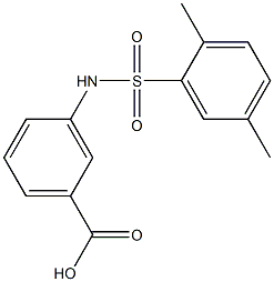 3-[(2,5-dimethylbenzene)sulfonamido]benzoic acid Structure