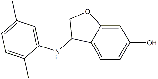 3-[(2,5-dimethylphenyl)amino]-2,3-dihydro-1-benzofuran-6-ol 구조식 이미지