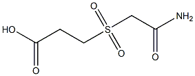 3-[(2-amino-2-oxoethyl)sulfonyl]propanoic acid 구조식 이미지