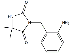 3-[(2-aminophenyl)methyl]-5,5-dimethylimidazolidine-2,4-dione 구조식 이미지