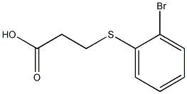 3-[(2-bromophenyl)thio]propanoic acid Structure