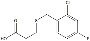 3-[(2-chloro-4-fluorobenzyl)thio]propanoic acid Structure
