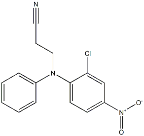 3-[(2-chloro-4-nitrophenyl)(phenyl)amino]propanenitrile Structure