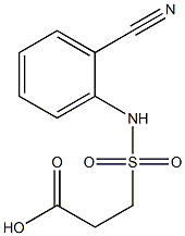 3-[(2-cyanophenyl)sulfamoyl]propanoic acid Structure