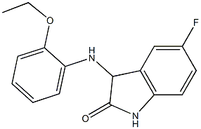 3-[(2-ethoxyphenyl)amino]-5-fluoro-2,3-dihydro-1H-indol-2-one 구조식 이미지