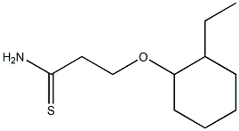 3-[(2-ethylcyclohexyl)oxy]propanethioamide Structure