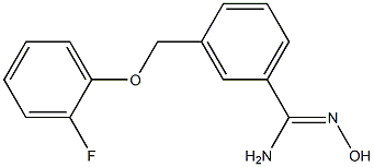 3-[(2-fluorophenoxy)methyl]-N'-hydroxybenzenecarboximidamide 구조식 이미지
