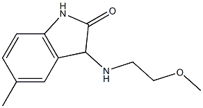 3-[(2-methoxyethyl)amino]-5-methyl-2,3-dihydro-1H-indol-2-one 구조식 이미지