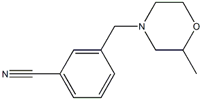 3-[(2-methylmorpholin-4-yl)methyl]benzonitrile Structure