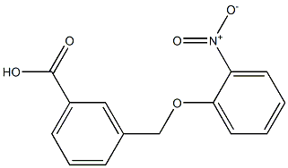 3-[(2-nitrophenoxy)methyl]benzoic acid Structure