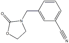 3-[(2-oxo-1,3-oxazolidin-3-yl)methyl]benzonitrile 구조식 이미지