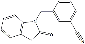 3-[(2-oxo-2,3-dihydro-1H-indol-1-yl)methyl]benzonitrile Structure