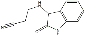 3-[(2-oxo-2,3-dihydro-1H-indol-3-yl)amino]propanenitrile 구조식 이미지