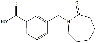 3-[(2-oxoazepan-1-yl)methyl]benzoic acid 구조식 이미지