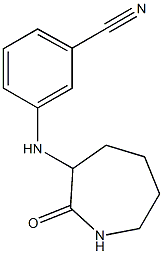 3-[(2-oxoazepan-3-yl)amino]benzonitrile Structure