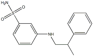 3-[(2-phenylpropyl)amino]benzene-1-sulfonamide 구조식 이미지