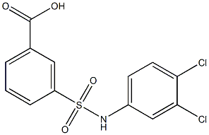 3-[(3,4-dichlorophenyl)sulfamoyl]benzoic acid 구조식 이미지