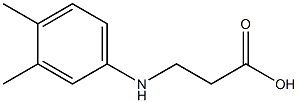 3-[(3,4-dimethylphenyl)amino]propanoic acid Structure