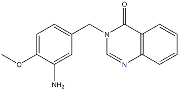 3-[(3-amino-4-methoxyphenyl)methyl]-3,4-dihydroquinazolin-4-one 구조식 이미지