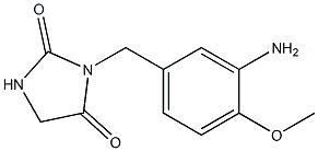 3-[(3-amino-4-methoxyphenyl)methyl]imidazolidine-2,4-dione 구조식 이미지