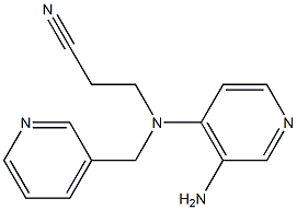 3-[(3-aminopyridin-4-yl)(pyridin-3-ylmethyl)amino]propanenitrile Structure