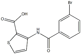3-[(3-bromobenzoyl)amino]thiophene-2-carboxylic acid 구조식 이미지
