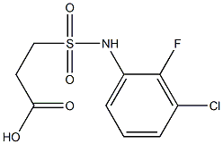3-[(3-chloro-2-fluorophenyl)sulfamoyl]propanoic acid Structure