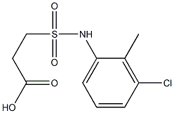 3-[(3-chloro-2-methylphenyl)sulfamoyl]propanoic acid Structure