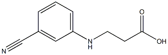 3-[(3-cyanophenyl)amino]propanoic acid Structure