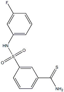 3-[(3-fluorophenyl)sulfamoyl]benzene-1-carbothioamide Structure