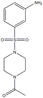 3-[(4-acetylpiperazin-1-yl)sulfonyl]aniline Structure