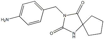 3-[(4-aminophenyl)methyl]-1,3-diazaspiro[4.4]nonane-2,4-dione 구조식 이미지