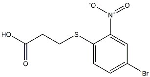 3-[(4-bromo-2-nitrophenyl)thio]propanoic acid 구조식 이미지