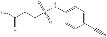 3-[(4-cyanophenyl)sulfamoyl]propanoic acid Structure