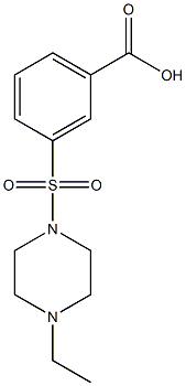 3-[(4-ethylpiperazin-1-yl)sulfonyl]benzoic acid Structure