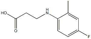 3-[(4-fluoro-2-methylphenyl)amino]propanoic acid 구조식 이미지