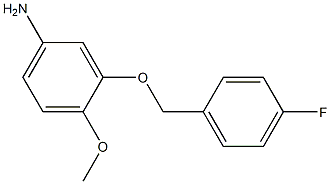 3-[(4-fluorobenzyl)oxy]-4-methoxyaniline 구조식 이미지