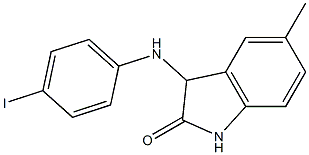 3-[(4-iodophenyl)amino]-5-methyl-2,3-dihydro-1H-indol-2-one 구조식 이미지