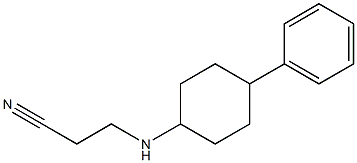 3-[(4-phenylcyclohexyl)amino]propanenitrile 구조식 이미지