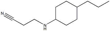 3-[(4-propylcyclohexyl)amino]propanenitrile 구조식 이미지