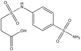 3-[(4-sulfamoylphenyl)sulfamoyl]propanoic acid 구조식 이미지