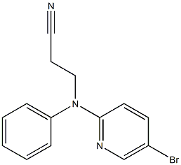 3-[(5-bromopyridin-2-yl)(phenyl)amino]propanenitrile Structure