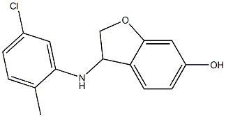 3-[(5-chloro-2-methylphenyl)amino]-2,3-dihydro-1-benzofuran-6-ol Structure