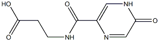 3-[(5-oxo-4,5-dihydropyrazin-2-yl)formamido]propanoic acid Structure