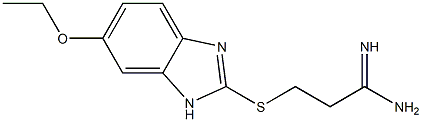 3-[(6-ethoxy-1H-1,3-benzodiazol-2-yl)sulfanyl]propanimidamide Structure