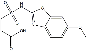 3-[(6-methoxy-1,3-benzothiazol-2-yl)sulfamoyl]propanoic acid Structure