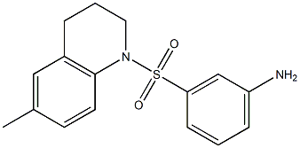 3-[(6-methyl-1,2,3,4-tetrahydroquinoline-1-)sulfonyl]aniline Structure