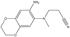 3-[(7-amino-2,3-dihydro-1,4-benzodioxin-6-yl)(methyl)amino]propanenitrile Structure